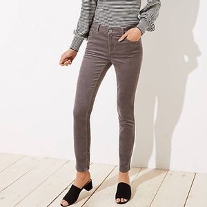 Loft Grey Corduroy Pants